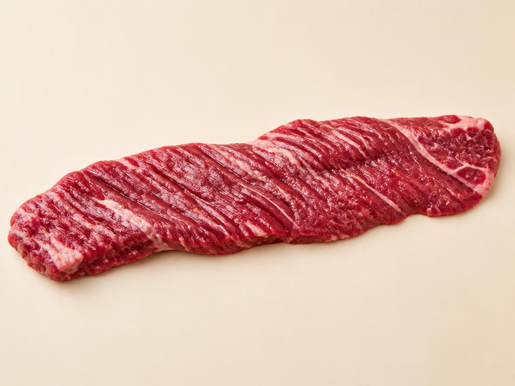 Skirt Steak steak, raw, seen from above